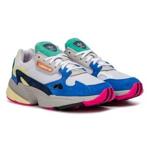 Adidas Falcon Blue and Pink Chunky Sneakers